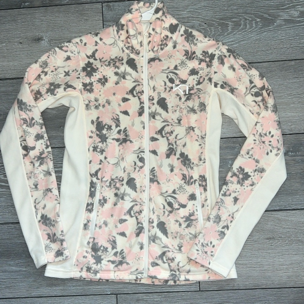 NWOT KARI TRAA Thalena Fleece Zip Up Jacket Small